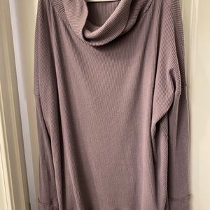 We the Free cowl neck open back sweater
